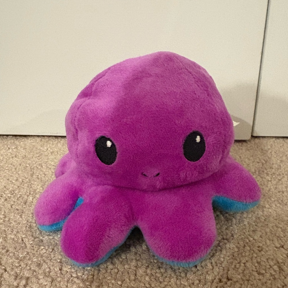 Purple and Blue Plush Octopus Toy